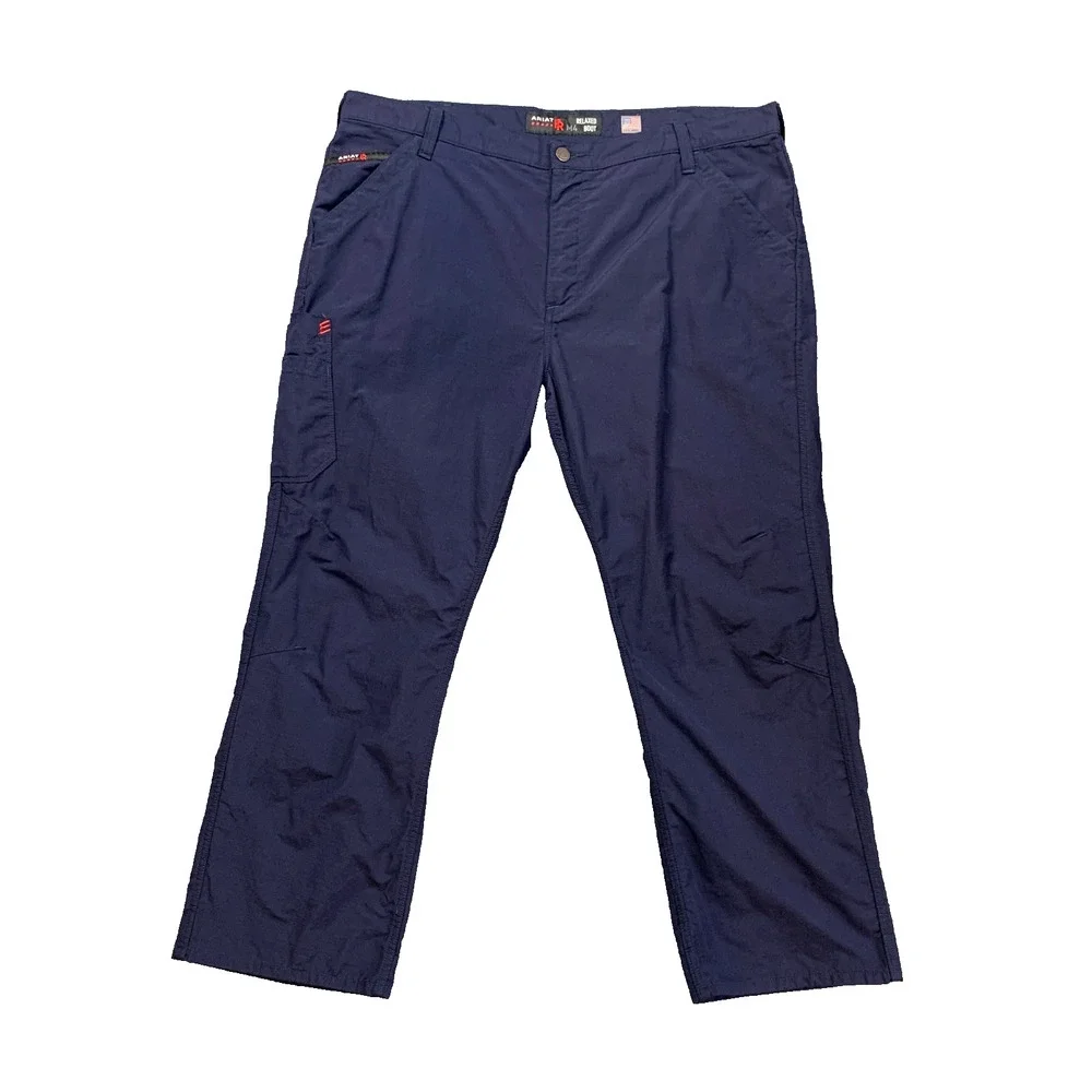 Ariat FR Pants Mens 42 Navy M4 Relaxed Boot DuraLight Ripstop Flame Resistant